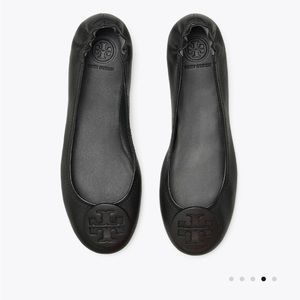 Tory Burch Minnie Ballet Flats Size 8 Black